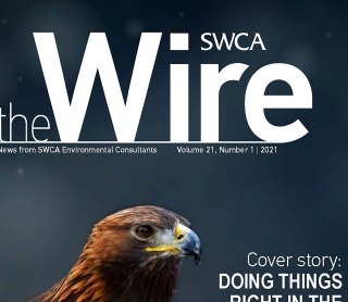 Cover image of SWCA's The Wire magazine