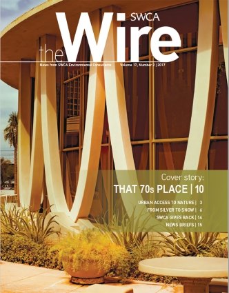 Cover image of SWCA's The Wire news magazine