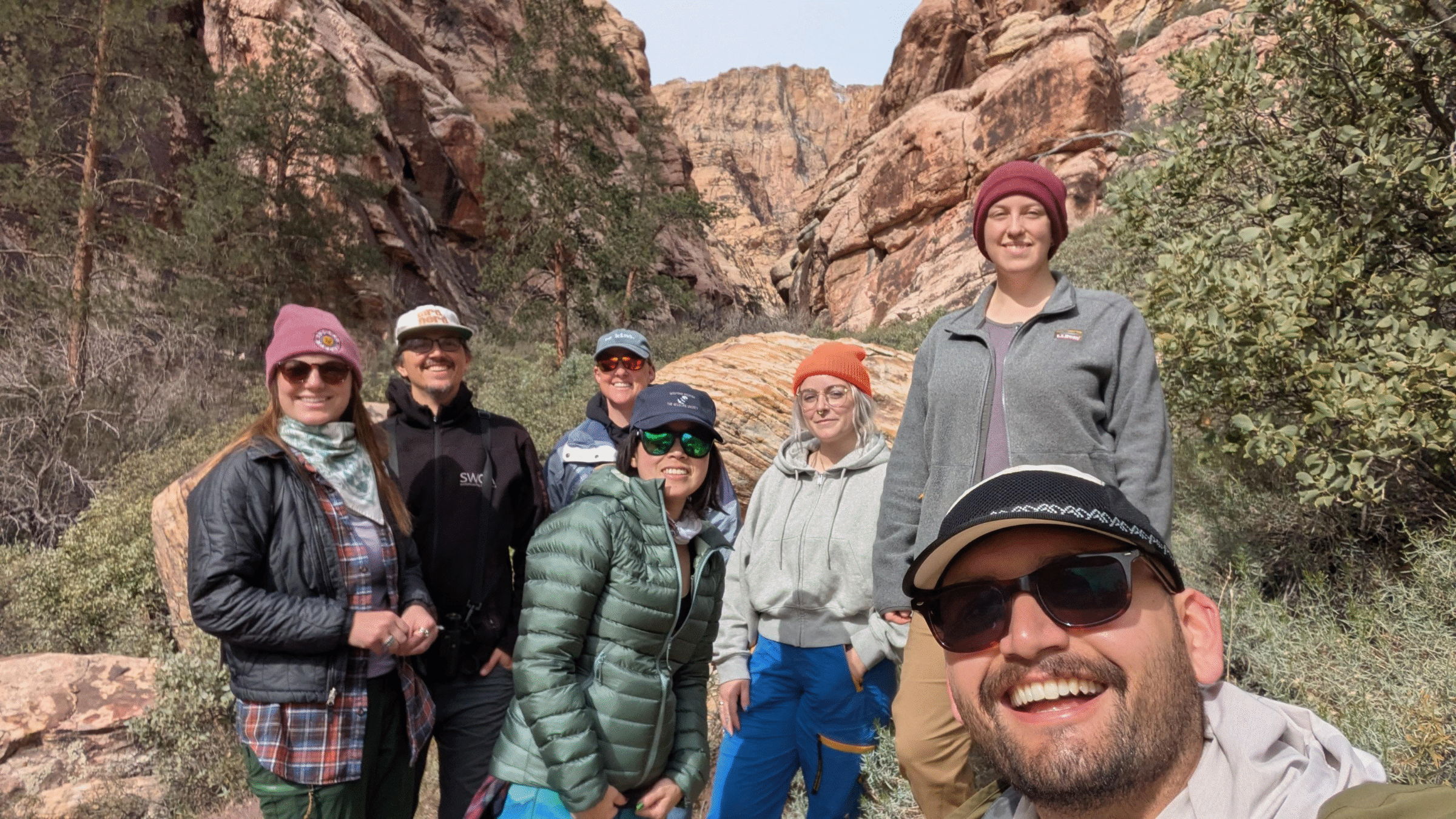 Some SWCA Field Leaders spent time hiking and exploring Las Vegas beyond the strip