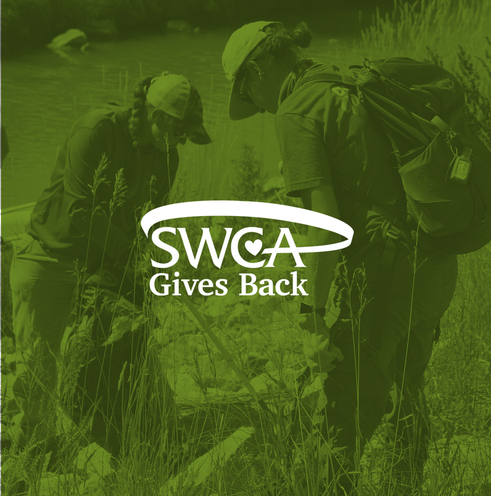 Gives Back Event with SWCA employees doing trash pickup