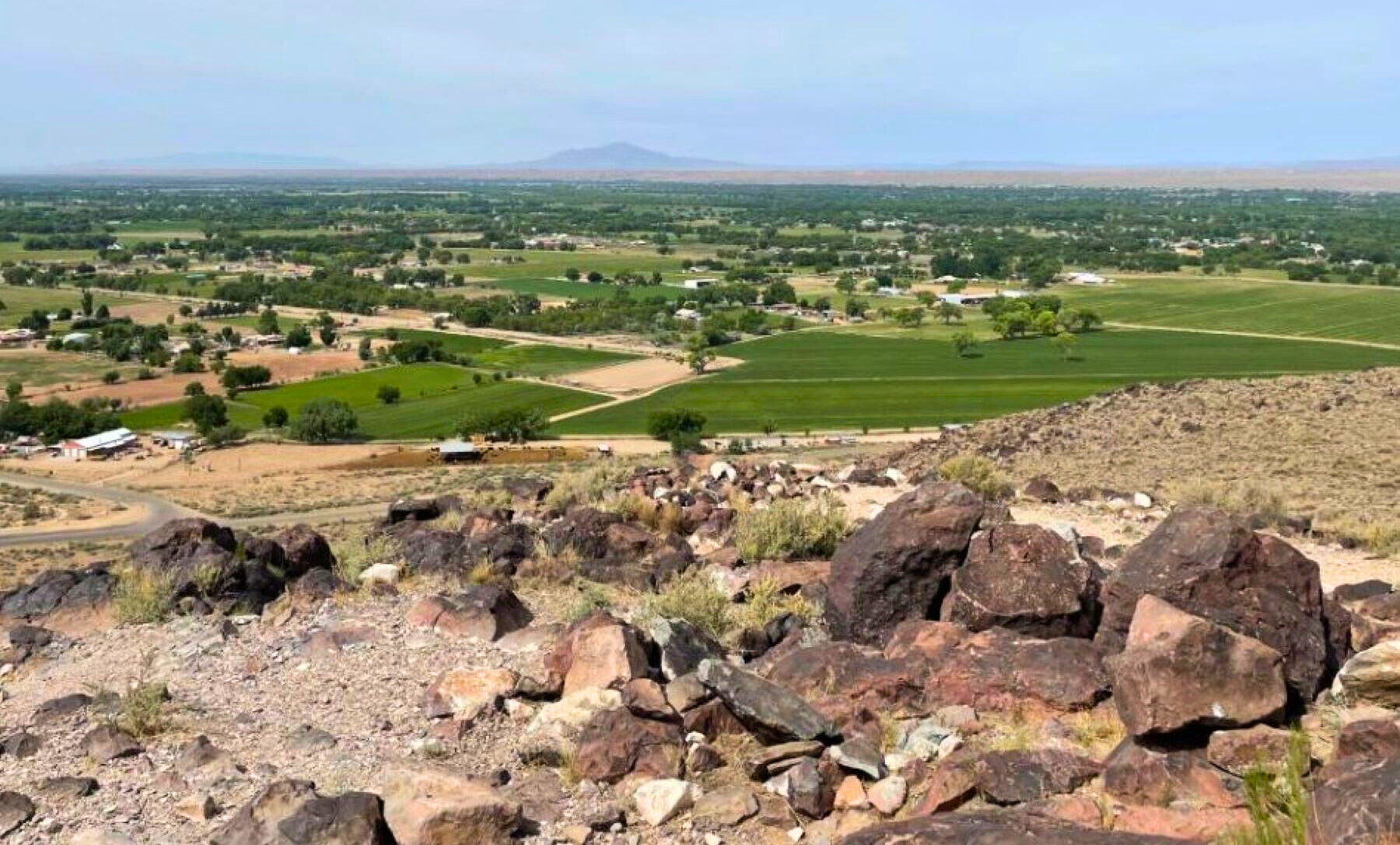 Landscape image overlooking valencia county.