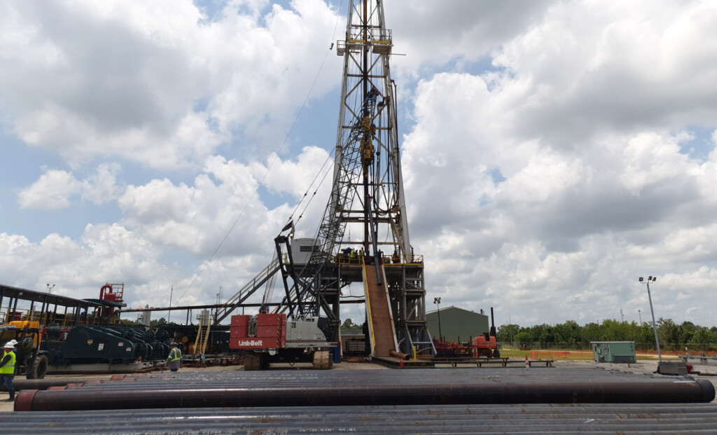 image of a Brine Disposal 3 well with piping in front.