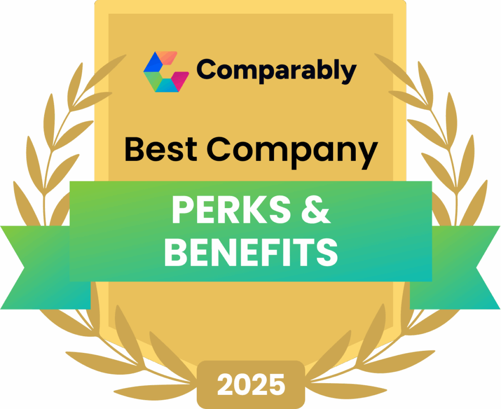 Comparably 2025 Best Company for Perks and Benefits