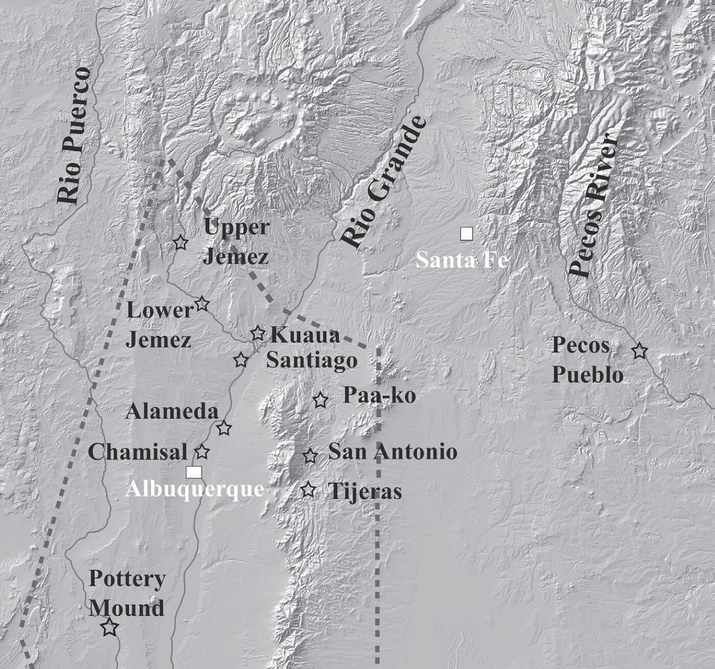 Map of Central New Mexico