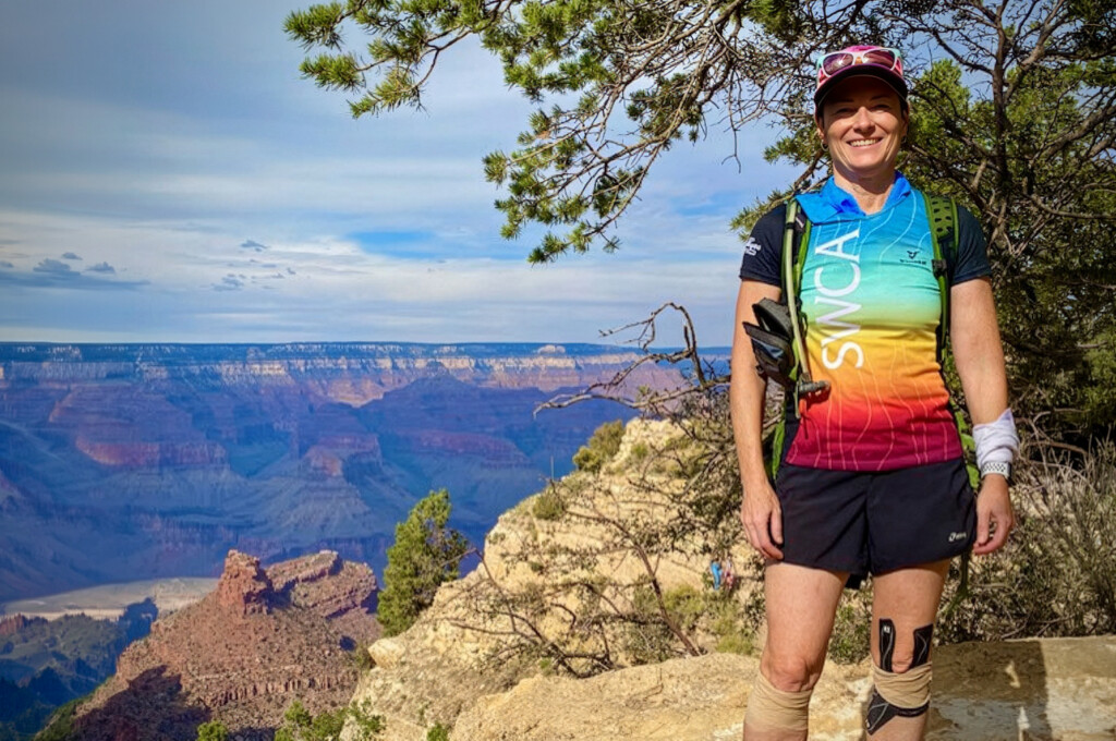 Michelle Weigman standing in front of the Grand Canyon