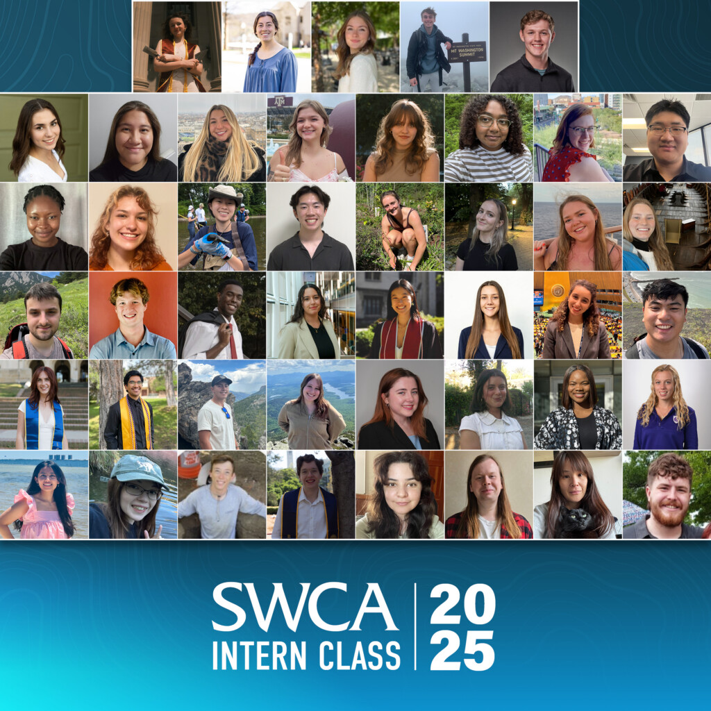 2025 SWCA Intern Class headshot collage