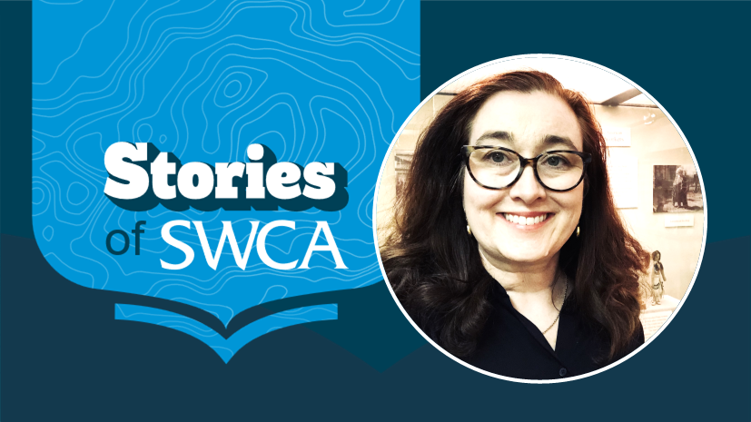 Suanna Crowley Stories of SWCA headshot graphic. 